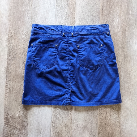 Athleta Blue Purple Denim Pencil Skirt Size 4 - Picture 3 of 8